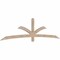 Ekena Millwork Davenport Smooth Timber Gable Bracket, Douglas Fir, 108"W x 27"H x 1 1/2"D x 3 1/2"F, 6/12 Pitch GBW108X27X0204DAV00SDF - alternate 5